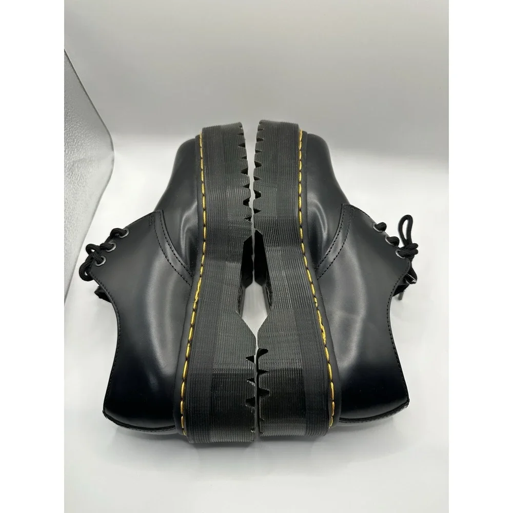 Dr.‎ Martens Oxford Shoes Womens 7 Mens 6  US 1461 Quad Black Leather Platform